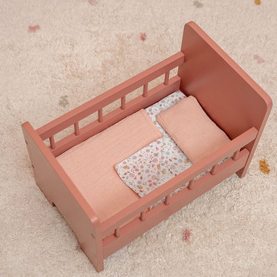 Little Dutch Houten Poppenbed met Textiel