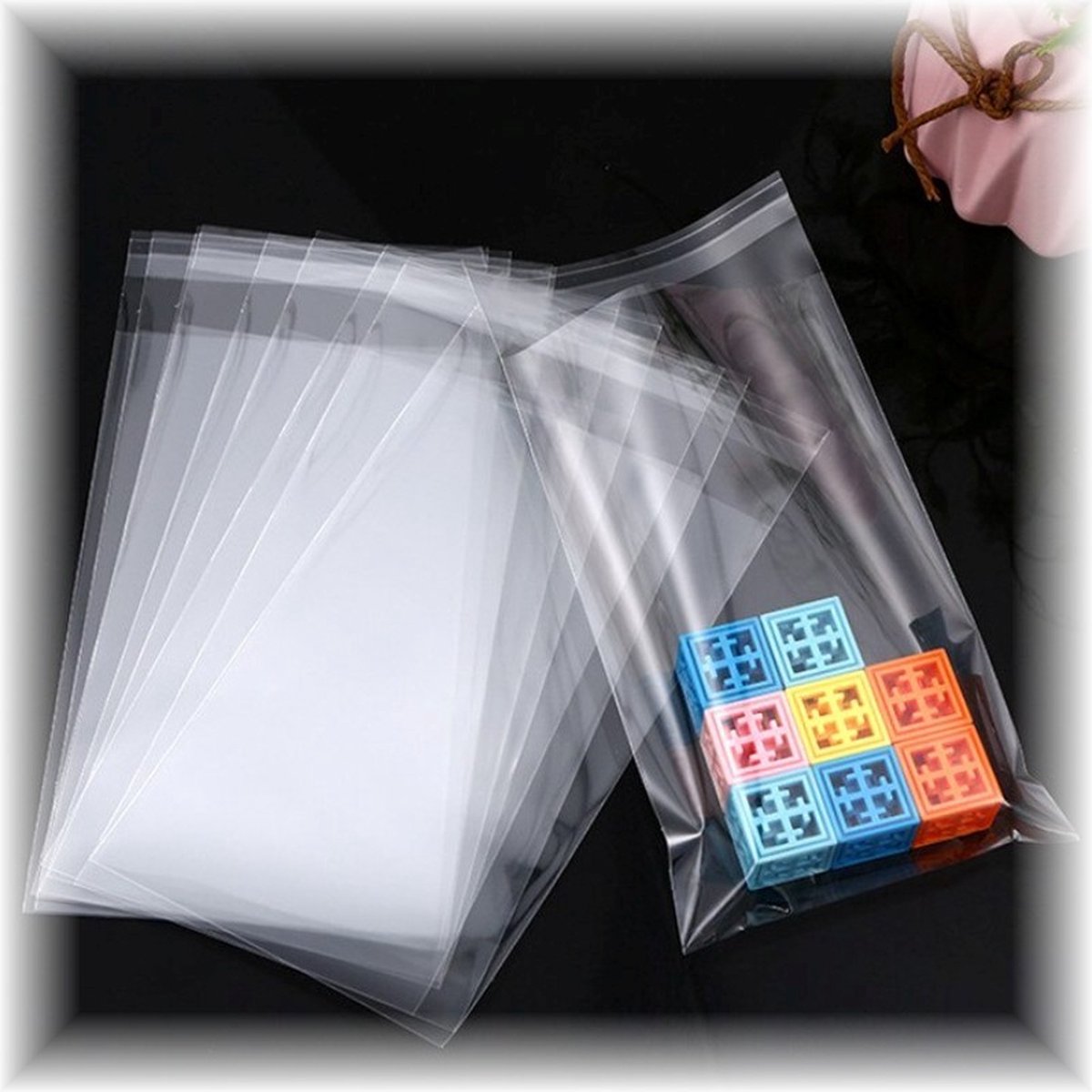 Fako Bijoux® Transparante Cellofaanzakjes 8x10cm - 100 Stuks