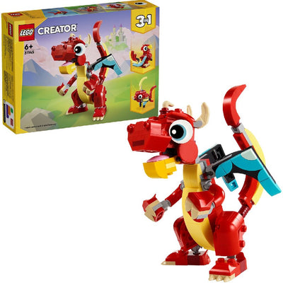 LEGO Creator 3-in-1 Rode Draak - 31145
