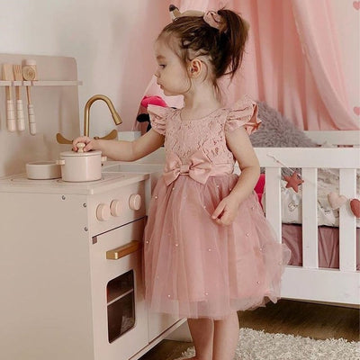 Petite Amelie Houten Speelkeuken met Accessoires - 55 cm - Roze