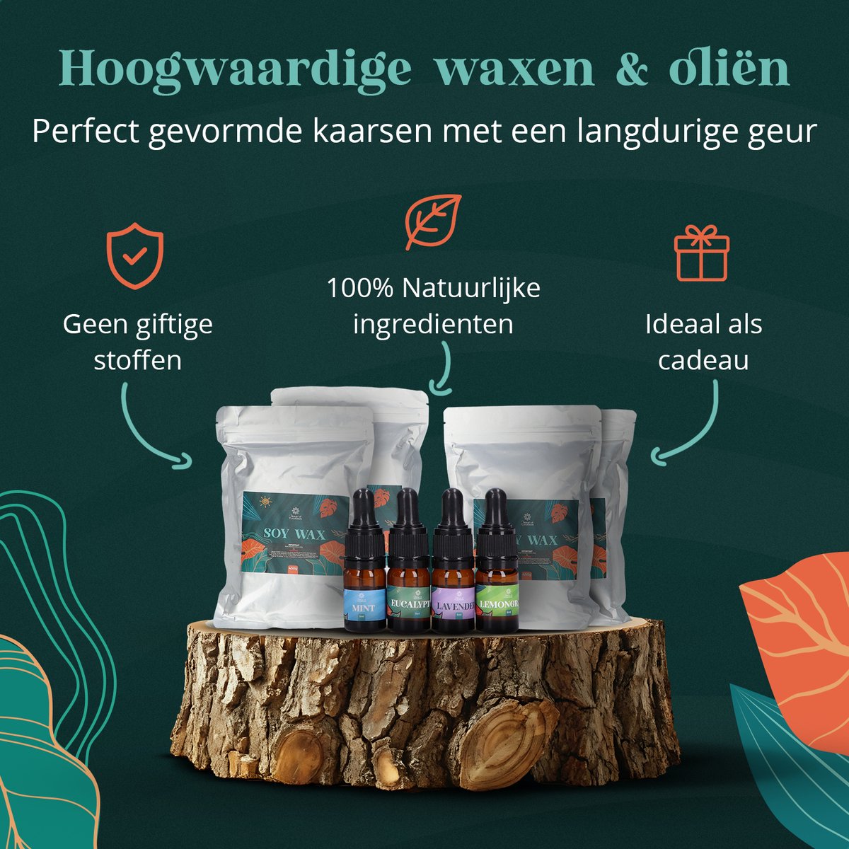 Home of Creations DIY Soja Kaarsenpakket voor Volwassenen