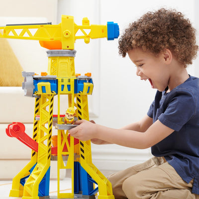 Rubble & Crew Kinetic Speelset Bouwplaats met Kraantoren
