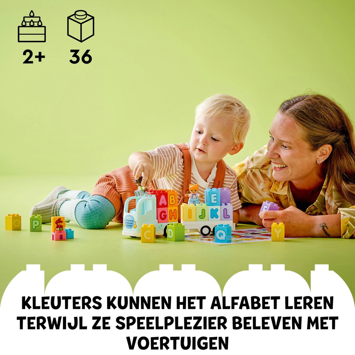 LEGO DUPLO Stad Alfabet Vrachtwagen - 10421
