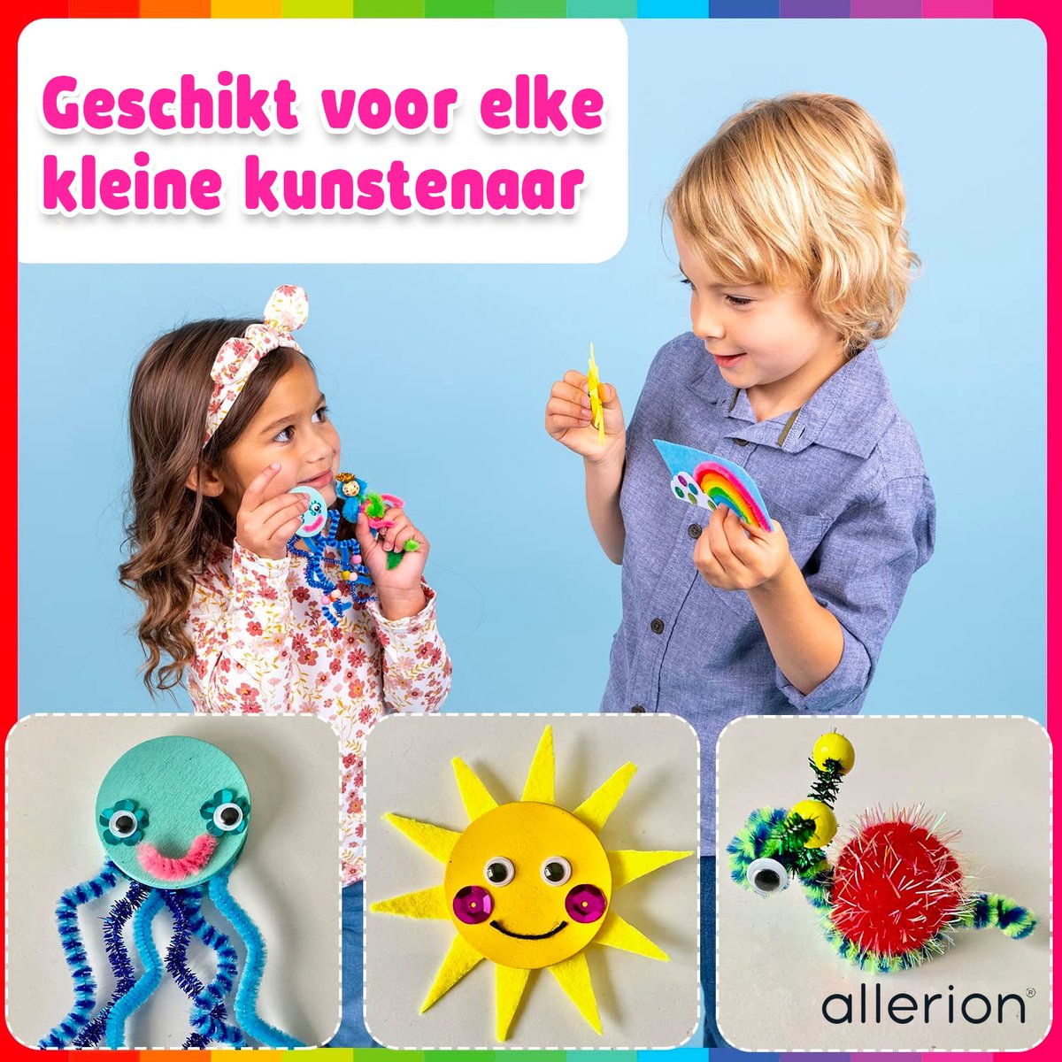 Allerion Glitter Knutselset Eenhoorn - 1043 Stuks