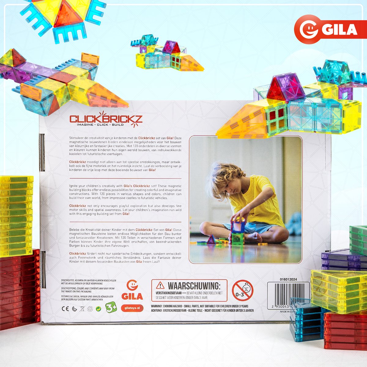 GILA Magnetisch Speelgoedset 120-delig