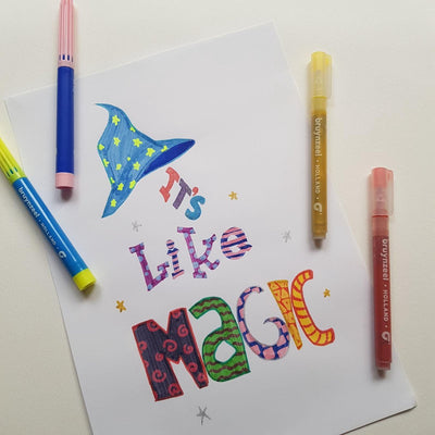 BRUYNZEEL Kids Glitterstiften Set van 6