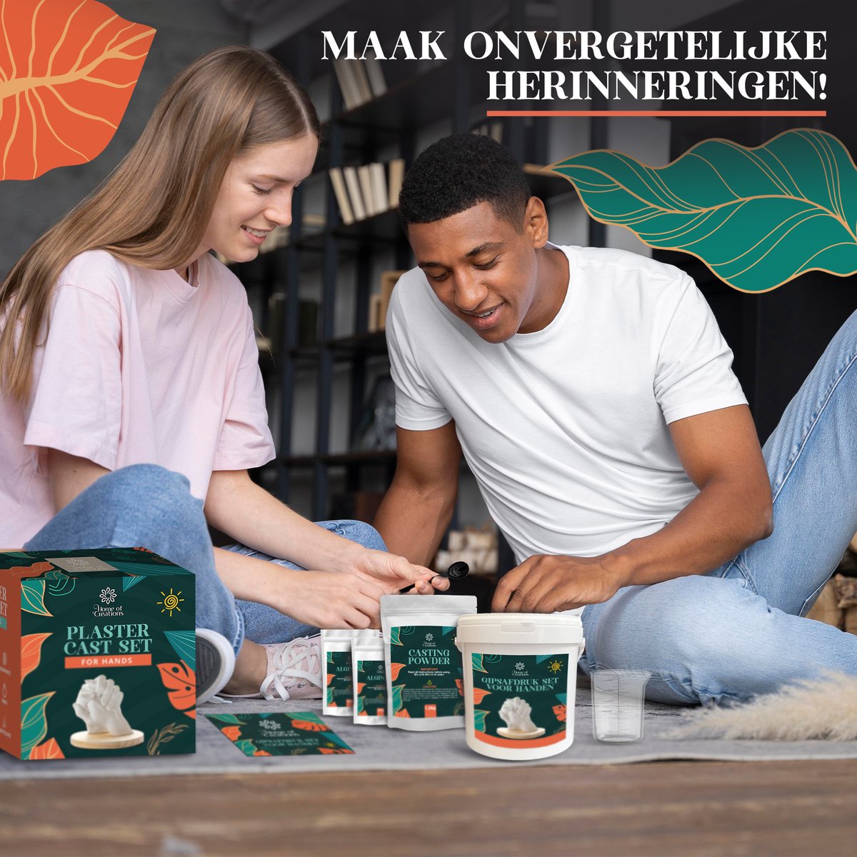 Home of Creations Baby Gipsafdruk Cadeauset Materniteit