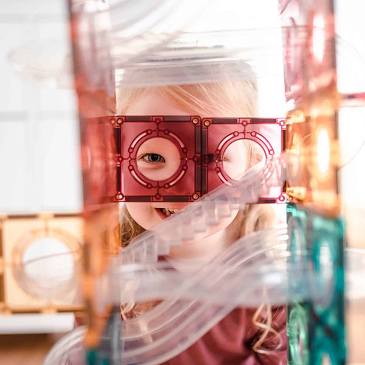 Connetix Pastel Knikkerbaan Set - 106 Stuks