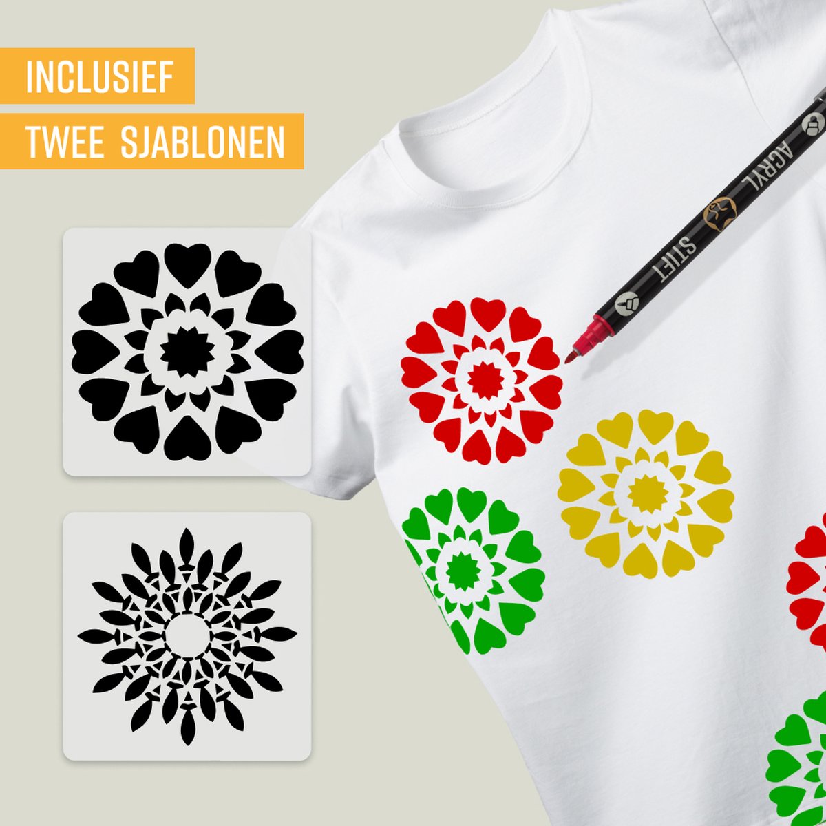 NAPI Acrylverf Markers Dubbele Punt - 24 Kleuren