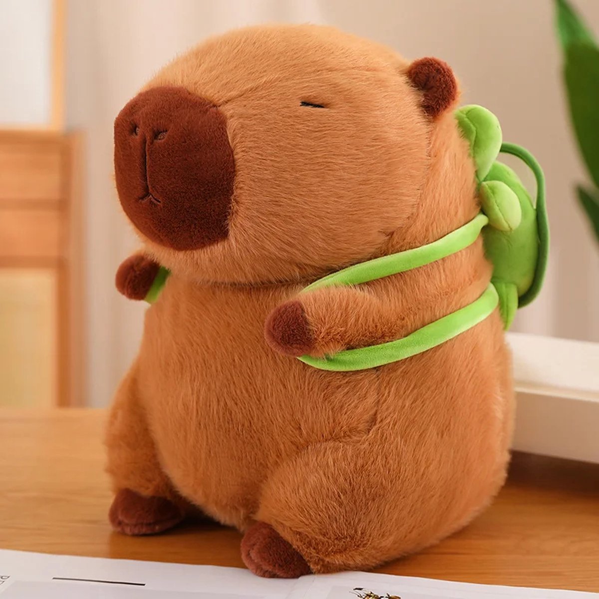 Klikkopers Pluche Capybara Knuffel - 26 CM - Kawaii Stijl