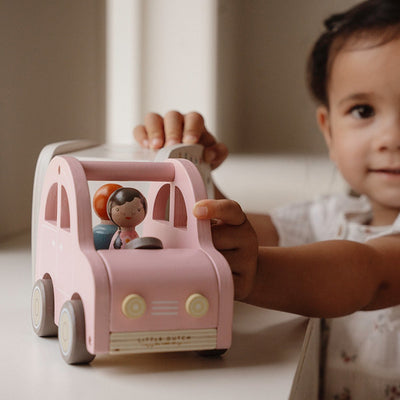 Little Dutch Speelgoedauto met Caravan - FSC Gecertificeerd