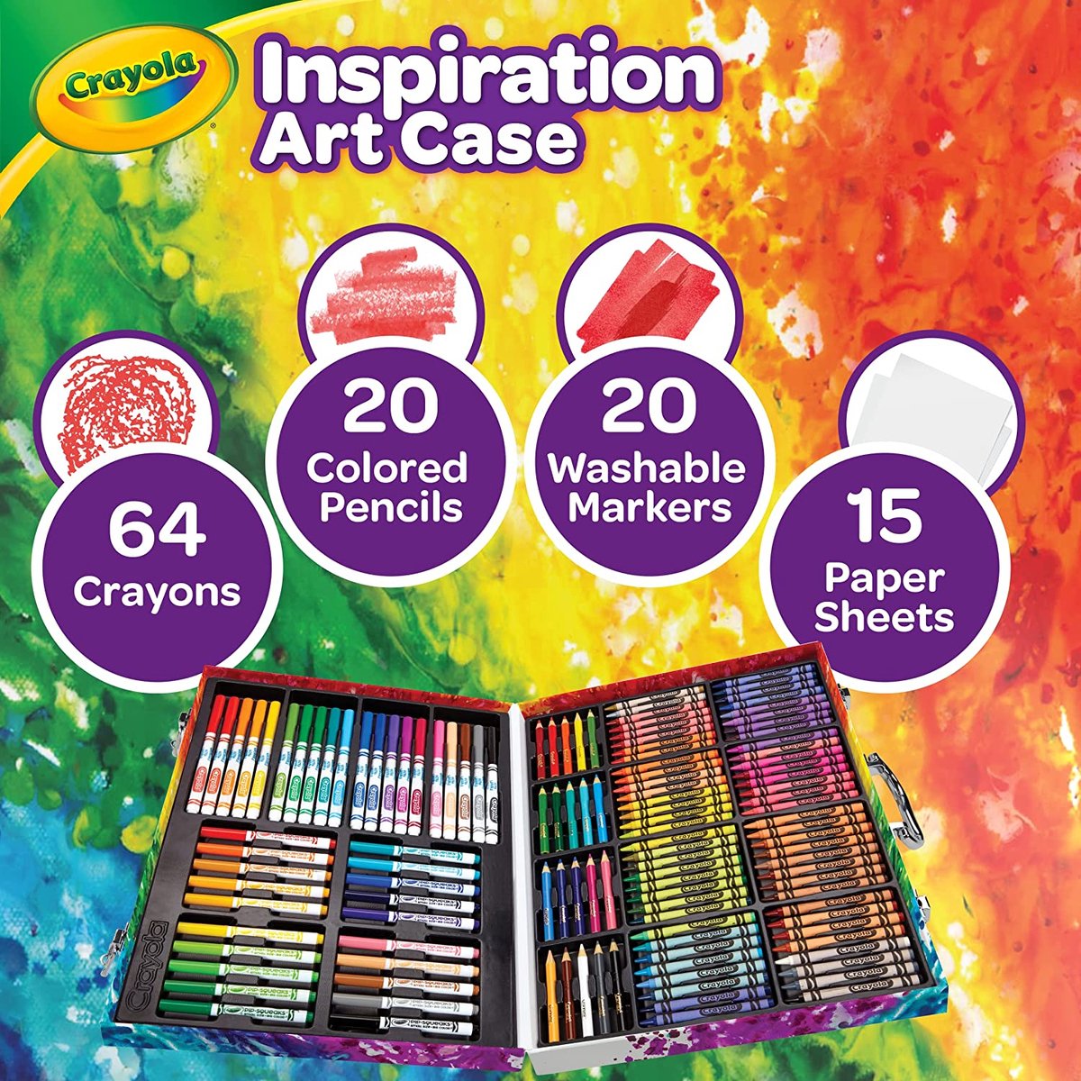 Crayola Inspiratie Koffer - Creatief Tekenset voor Kinderen