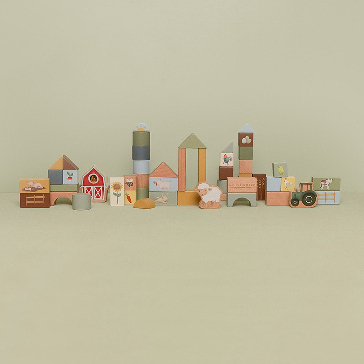 Little Dutch Little Farm - FSC Blokken & Tonnen Set