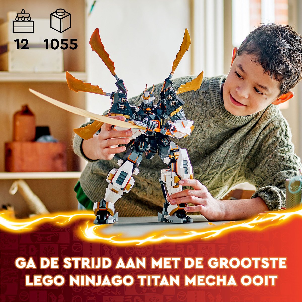 LEGO NINJAGO Cole's Reusachtige Drakenrobot - 71821