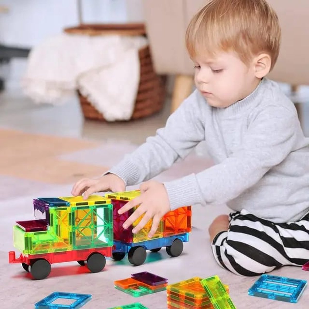 Magnaminds Magnetisch Speelgoed Uitbreidingsset Auto - 2 Stuks