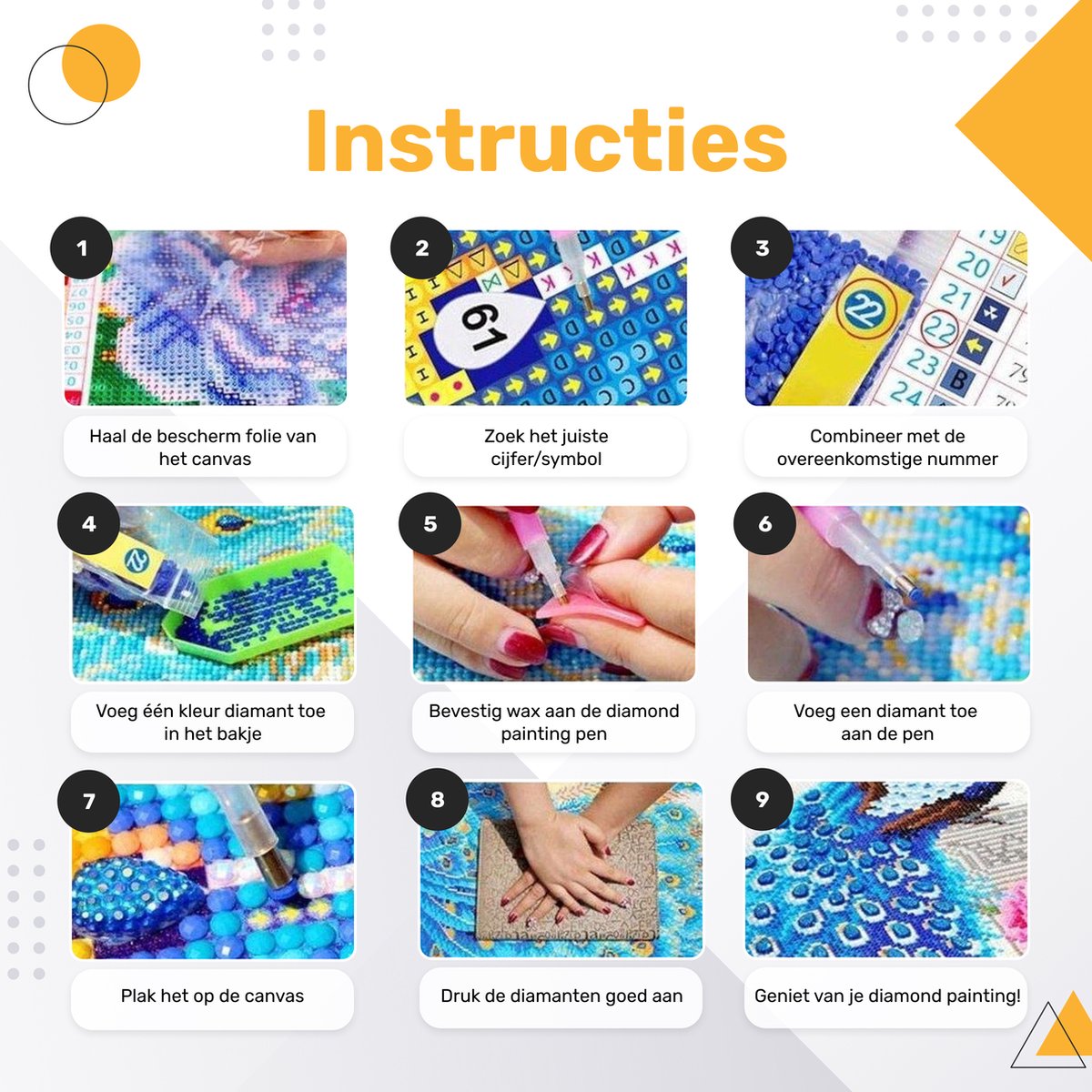 Rubye® Diamond Painting Olifant 30x40cm Volwassenen & Kinderen