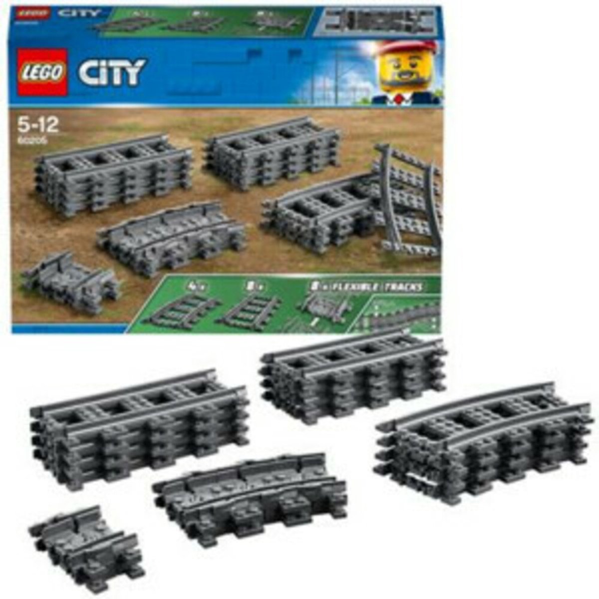 LEGO City Flexibele Spoorwegset - 60205