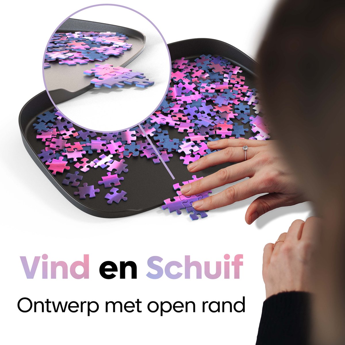 Puzzlup Stapelbare Puzzelplateaus Set - 6 Stuks tot 1500 St.