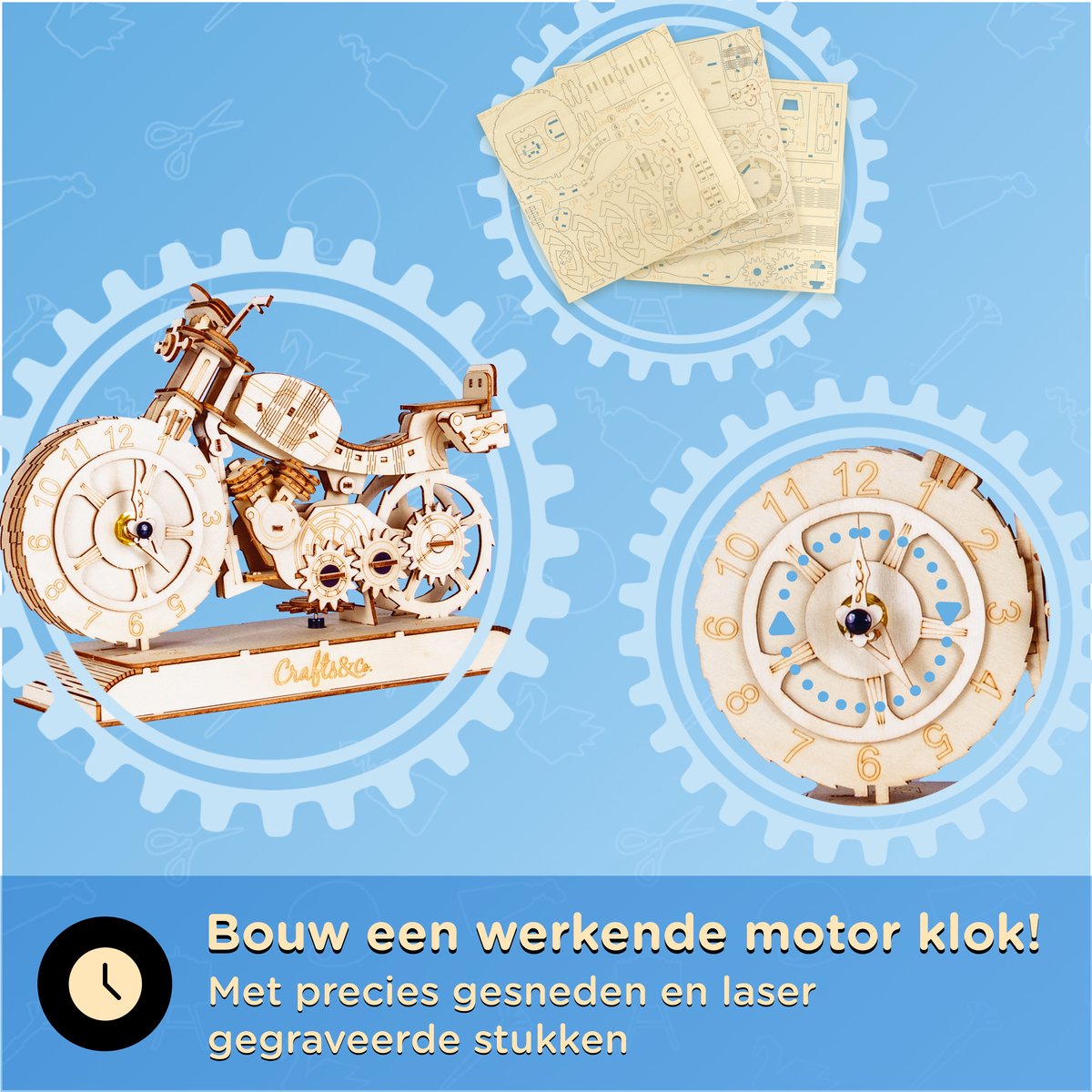 Crafts&Co Miniatuur Bouwkits voor Volwassenen en Kinderen - 137 Stuks