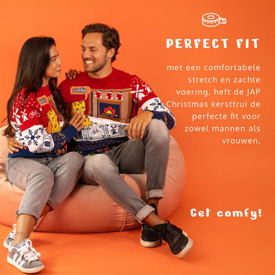 JAP Christmas Wereldse Kersttrui M - Recycleerbaar & Comfortabel