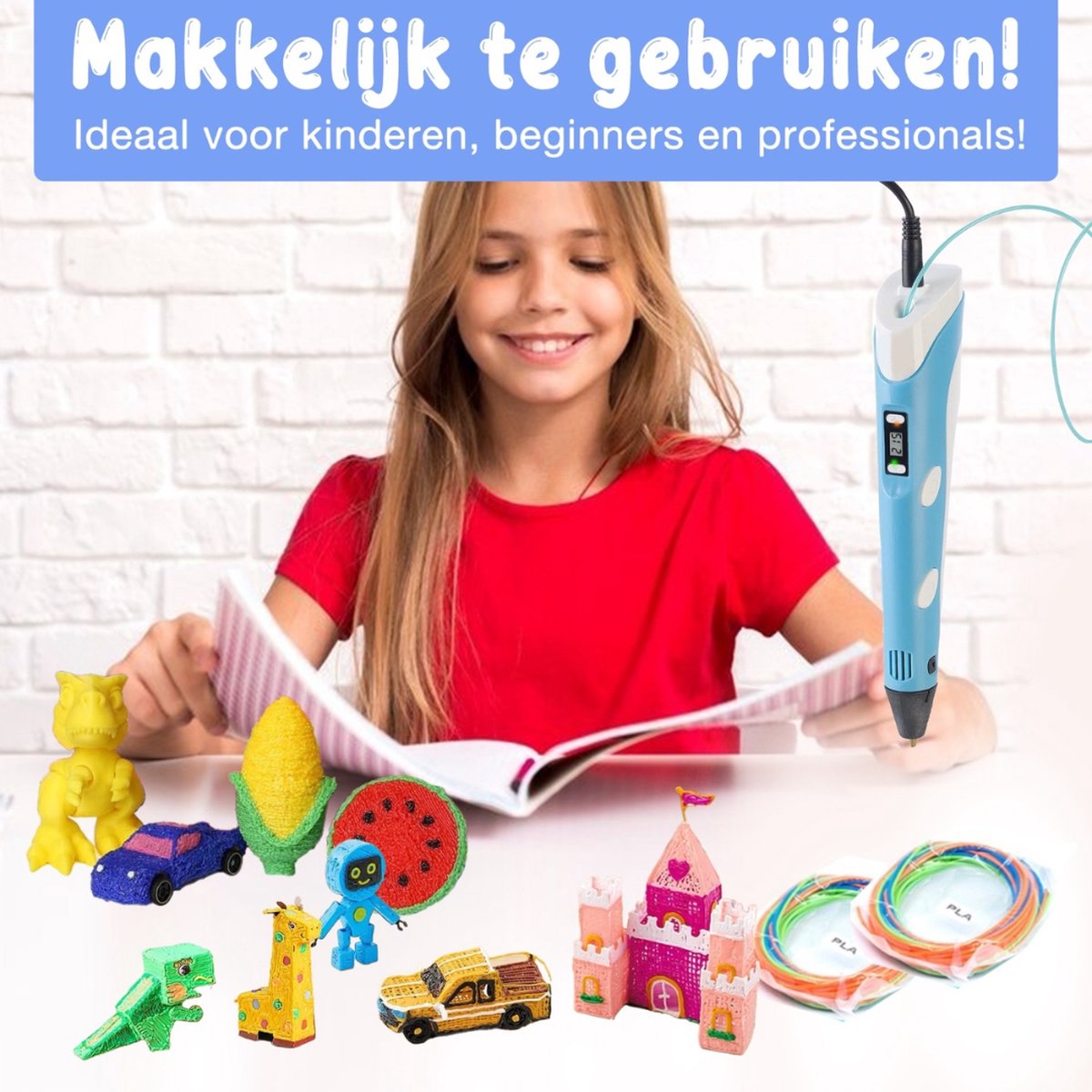 CRYTIVE 3D Pen Startset voor Kinderen en Volwassenen