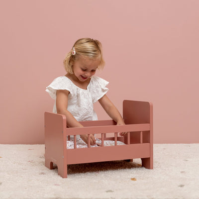 Little Dutch Houten Poppenbed met Textiel