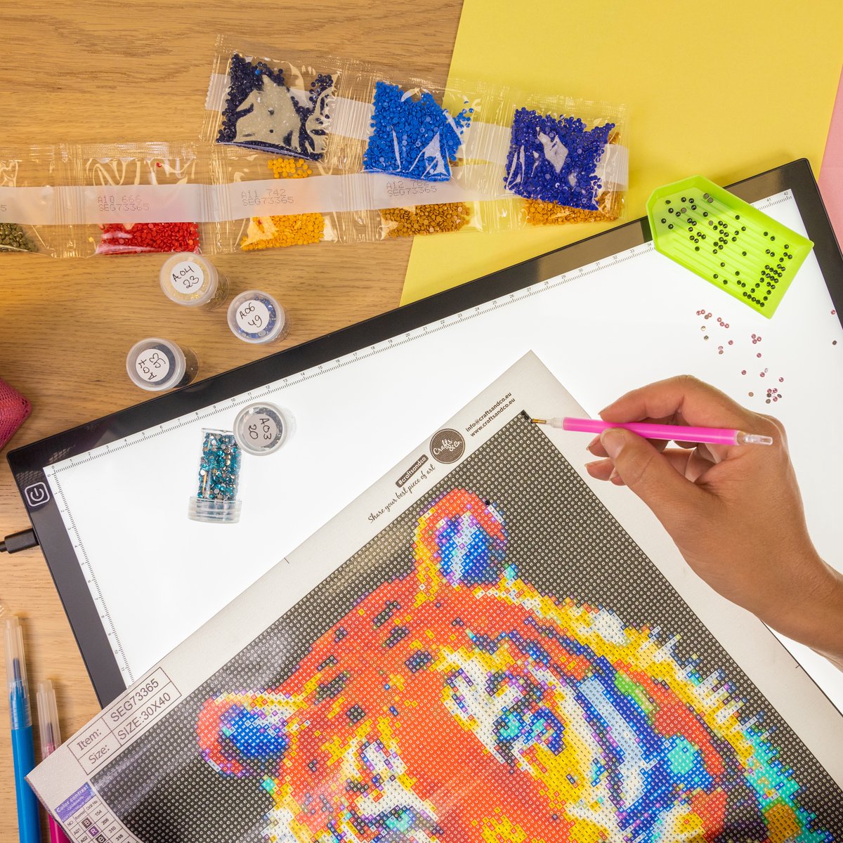 Crafts & Co. LED Lightpad A3 voor Tekenen & Diamond Painting