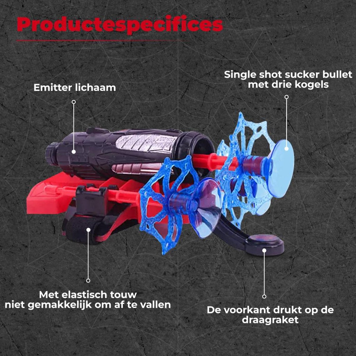 Sans marque Spiderman Web Shooter Speelgoed