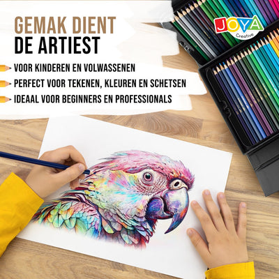 JOYA CREATIVE Luxe Kleurpotlodenset - 72 Stuks