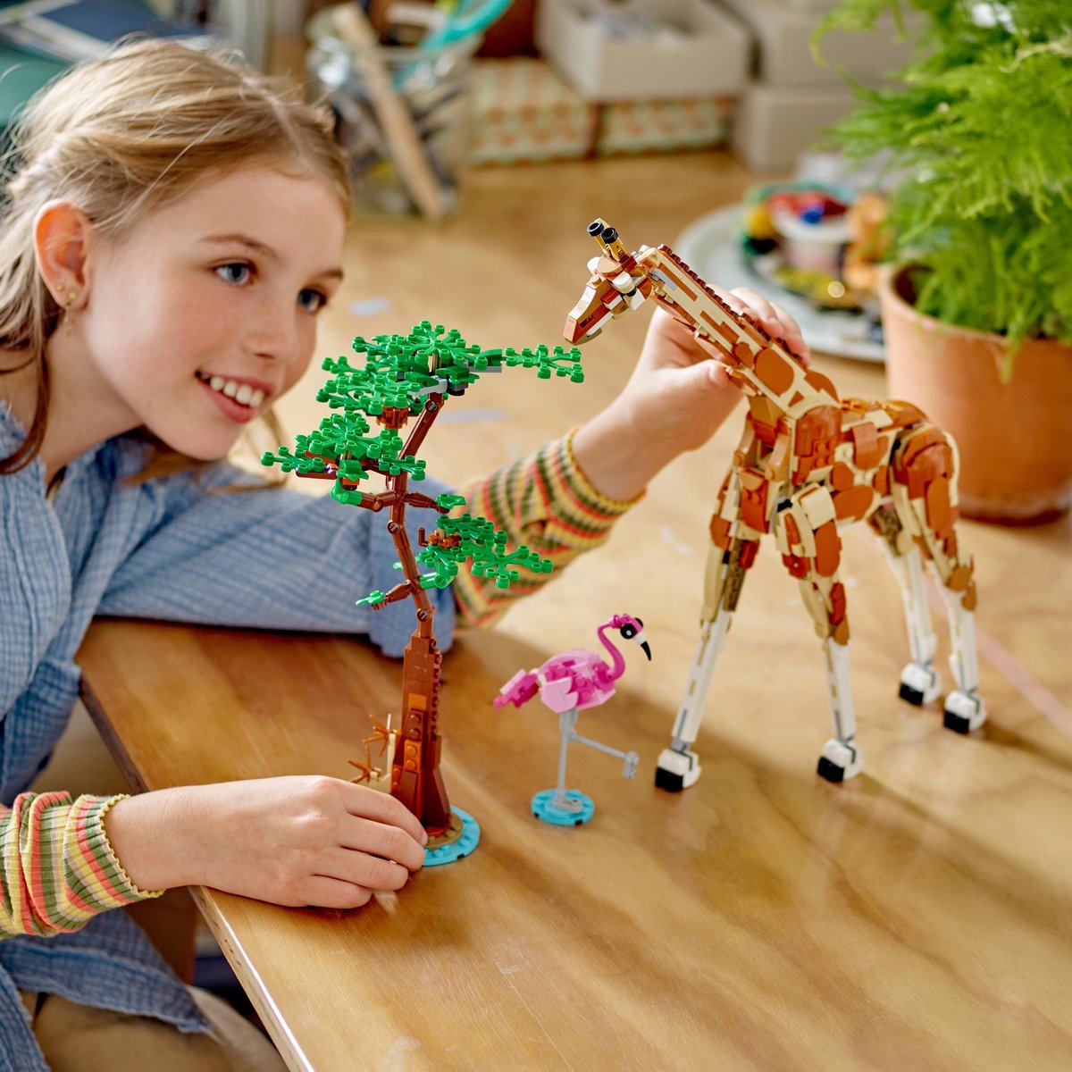 LEGO Creator Safari Dieren 3-in-1: Giraf, Leeuw & Gazellen