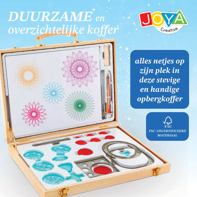 JOYA CREATIVE Luxe Spiraalkunstset voor Kinderen - 24 Stuks