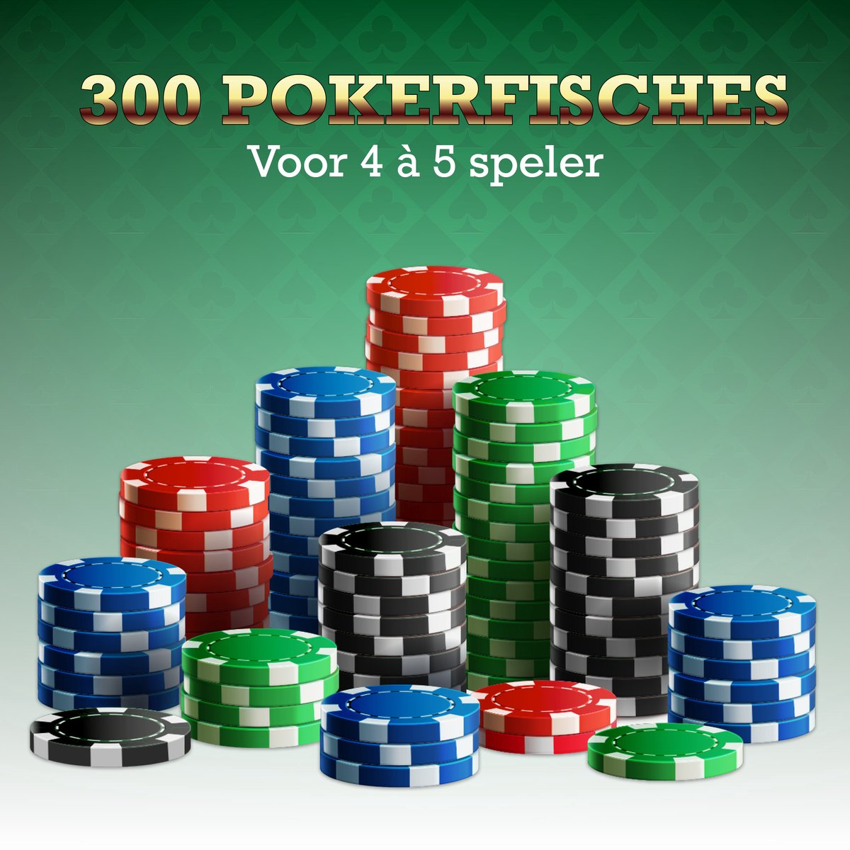 Sans Marque Poker Set in Handige Koffer - 300 Stuks