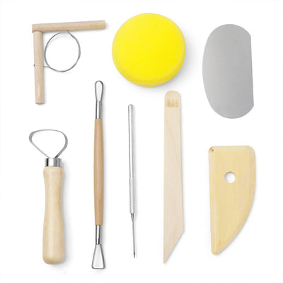 Sans marque 8-Delige Klei Modelleer Gereedschapset