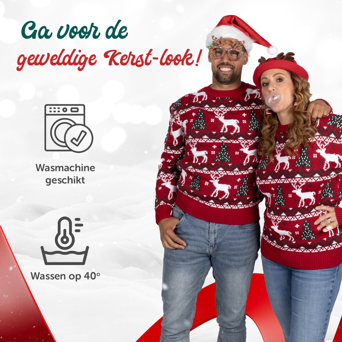 UglyXmas Cosy Noël Rood Kersttrui Unisex - Maat XL