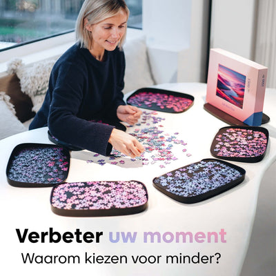 Puzzlup Stapelbare Puzzelplateaus Set - 6 Stuks tot 1500 St.