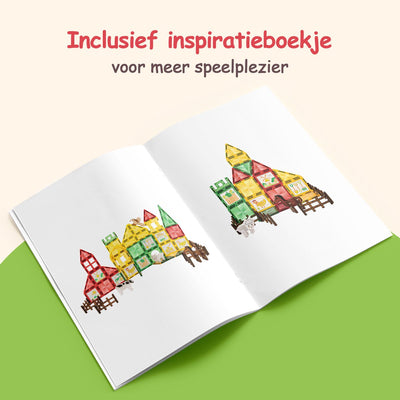 Olvy Magnetische Bouwstenen - 80 Stuks - Montessori Speelgoed
