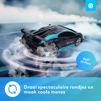 Silvergear Transformeerbare RC Auto voor Jongens - Zwart