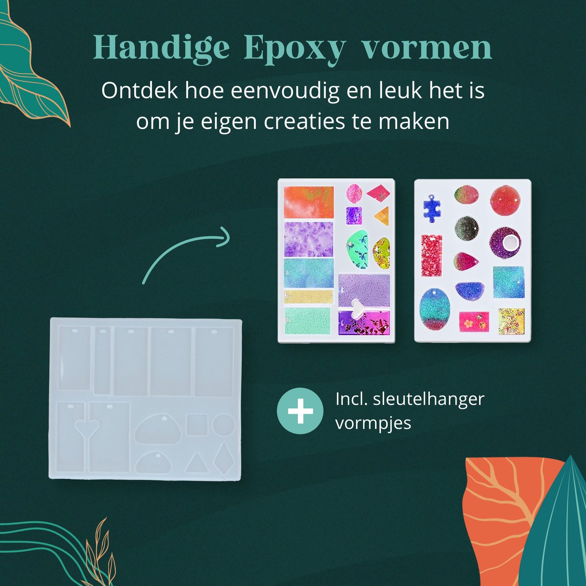 Home of Creations Epoxy Starterkit met Gietmallen