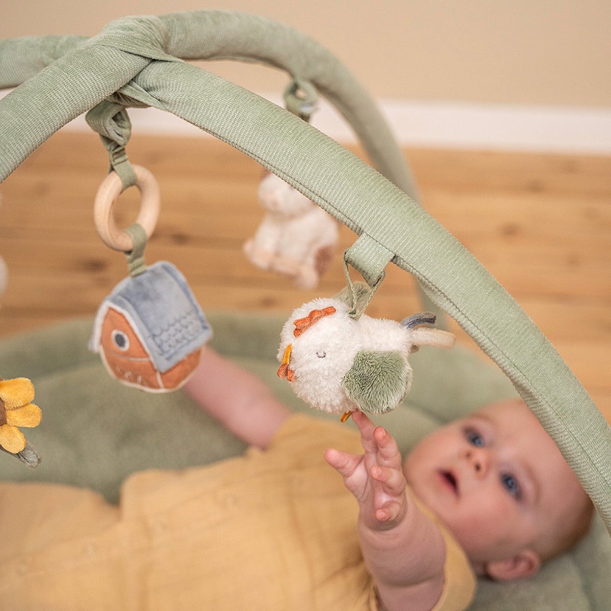 Little Dutch - Little Farm Baby Gym met Speelkleed & Knopen