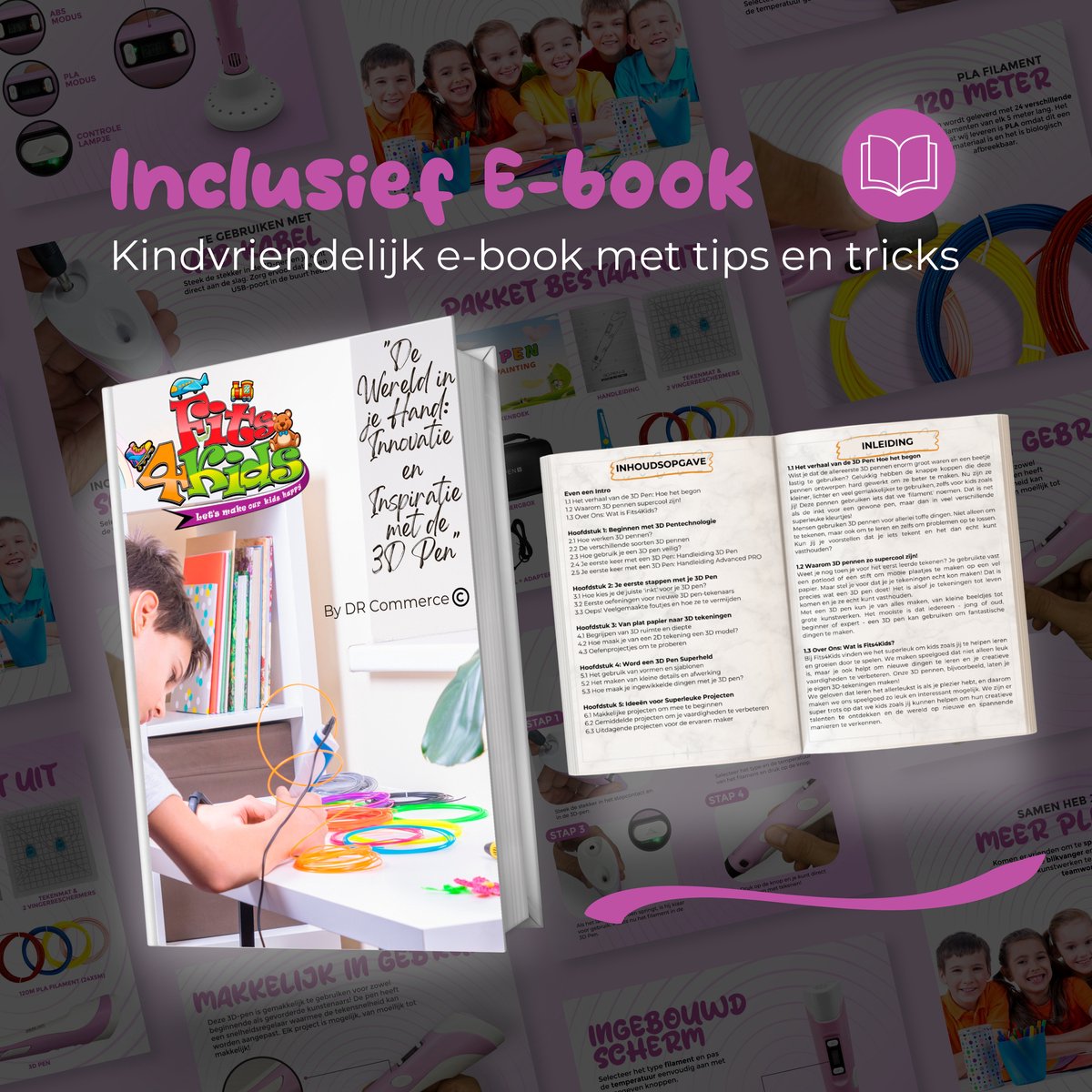 Fits4Kids Stylo 3D Starter Pack XXL - Inclusief Accessoires