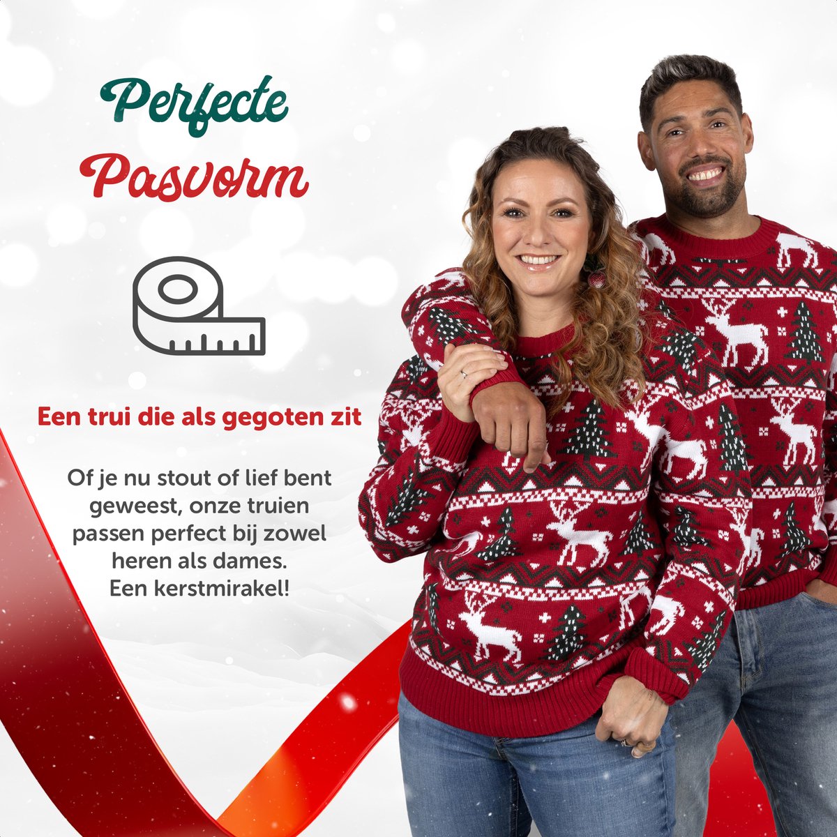 UglyXmas Cosy Noël Rood Kersttrui Unisex - Maat XL