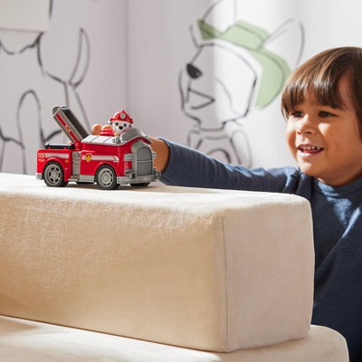 PAW Patrol Marcus' Brandweerwagen met Verzamelbare Figuur