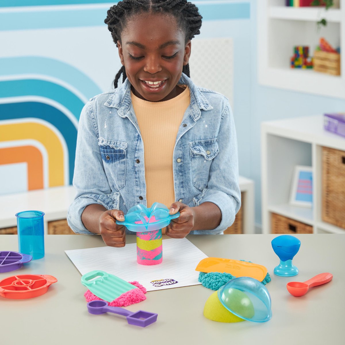 Kinetic Sand Ultieme Sandisfying Set met 907g Zand en 10 Tools