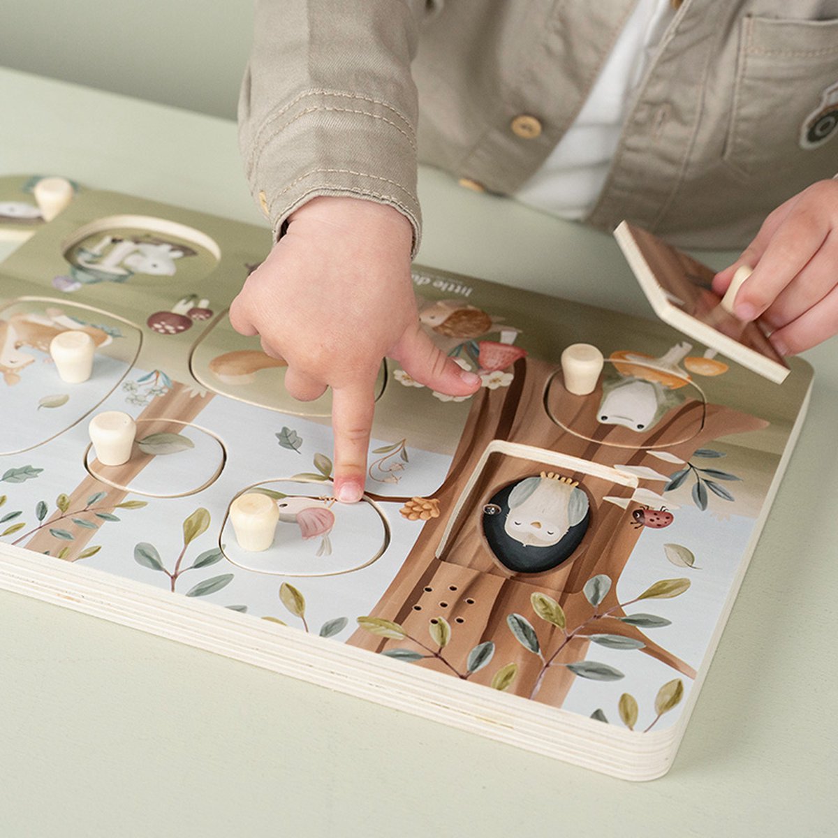 Little Dutch Houten Geluidspuzzel Forest Friends FSC