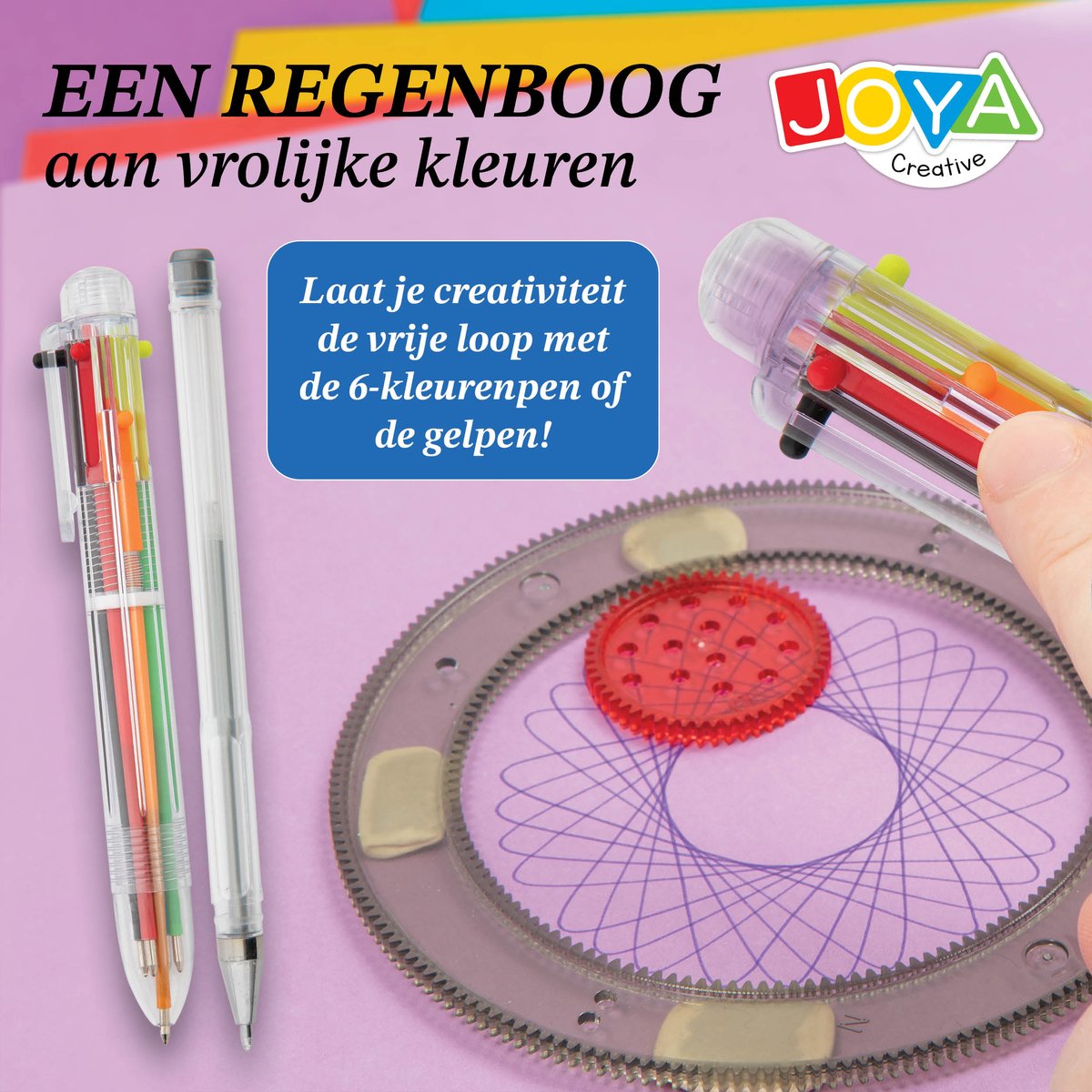 JOYA CREATIVE Luxe Spiraalkunstset voor Kinderen - 24 Stuks