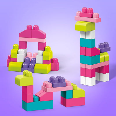 Mega Bloks Roze Bouwstenen Set - 60 Stuks