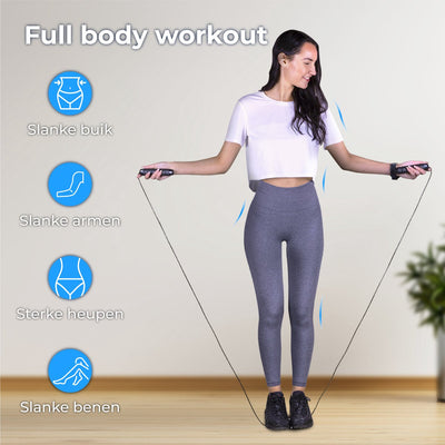 Nuvance Professioneel Springtouw met Opbergzak en E-book