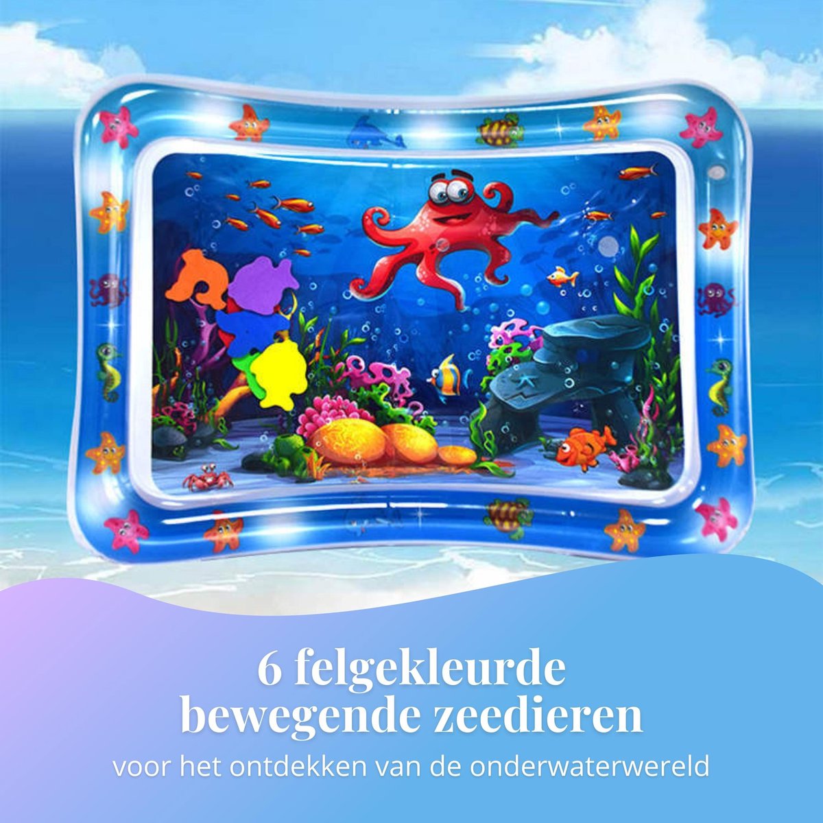 Tenify Opblaasbaar Speelkleed Watermat voor Baby's - Blauw