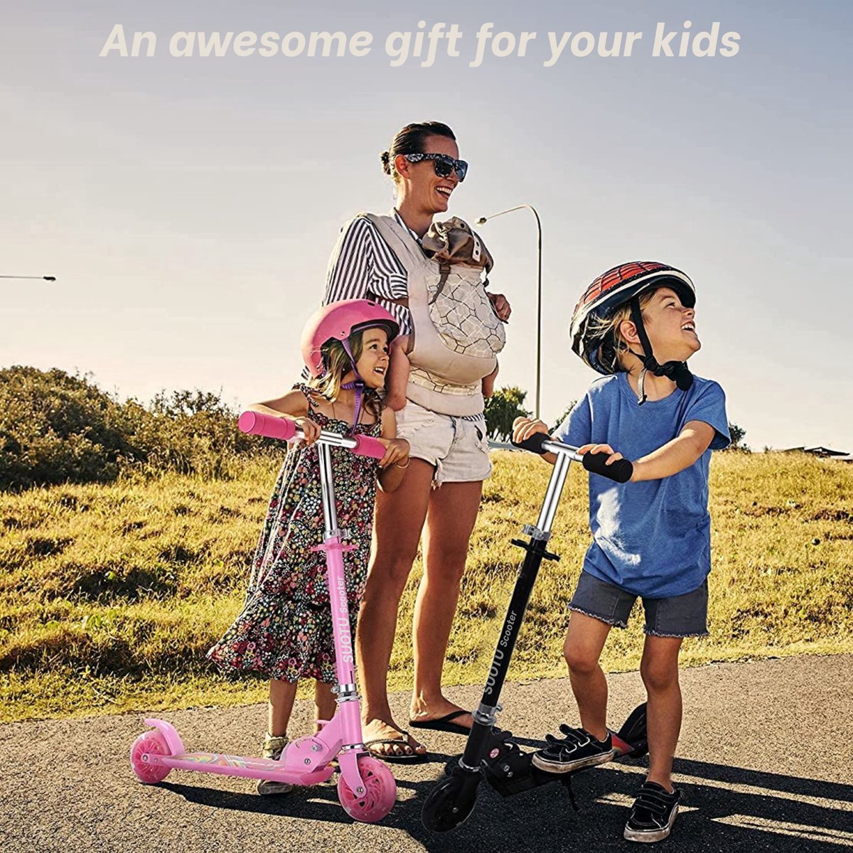 Suotu Kinderstep met LED Verlichting voor Jongens en Meisjes