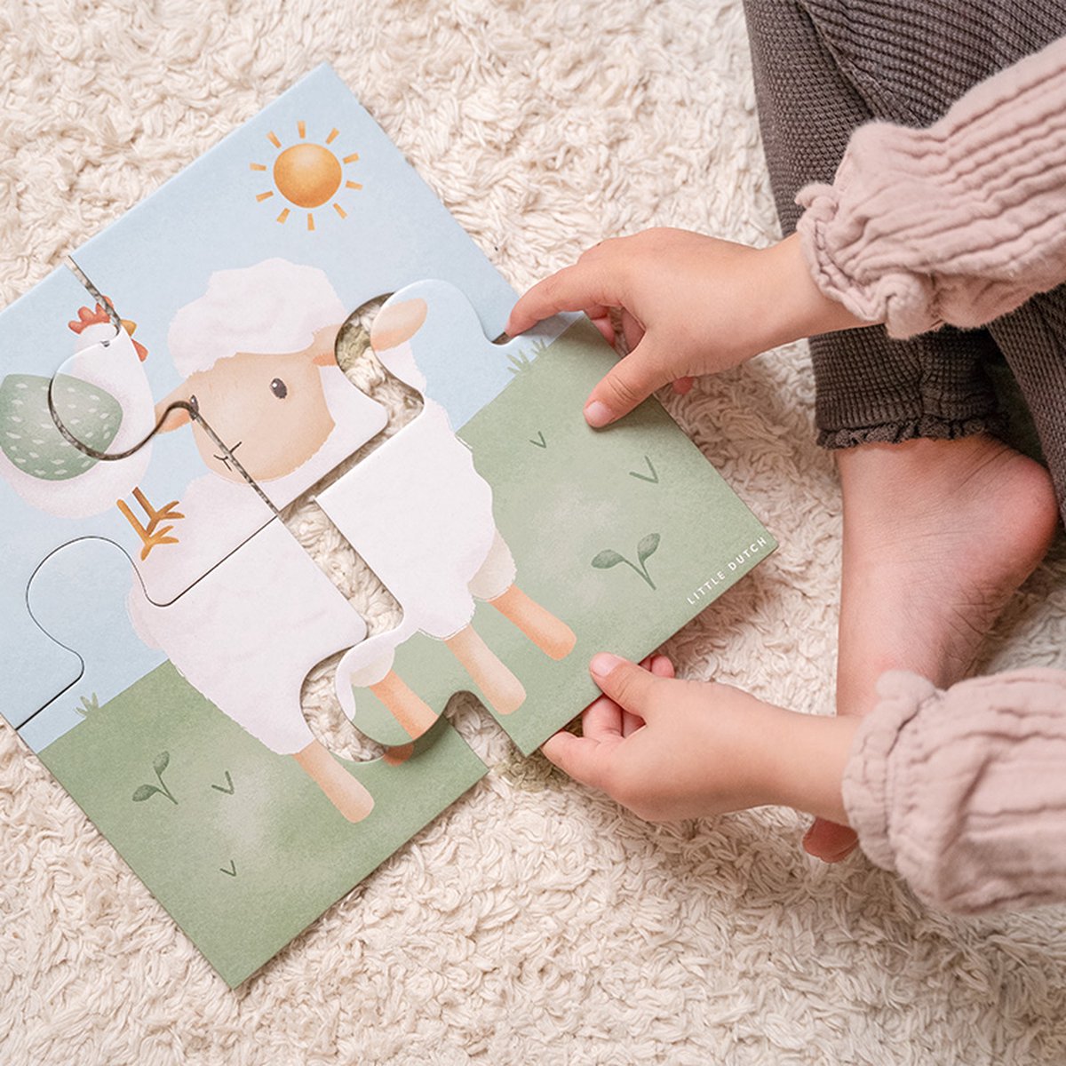 Little Dutch - 4-in-1 Puzzel Little Farm FSC